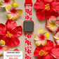 Red Hibiscus Apple Watch Band