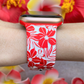 Red Hibiscus Apple Watch Band