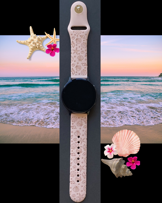 Summer Shells 20mm Samsung Galaxy Watch Band