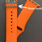 Orange Band and Bat Charm Apple Watch Band