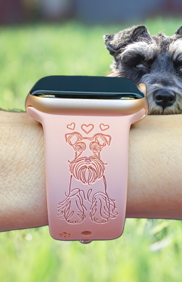 Fancy Schnauzer Dog Watch Band For Apple Watch