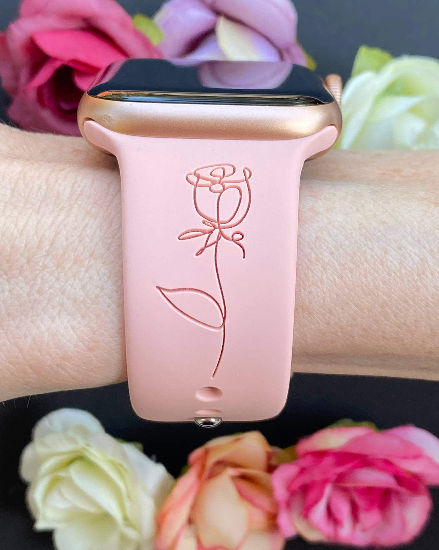 Rose Apple Watch Band