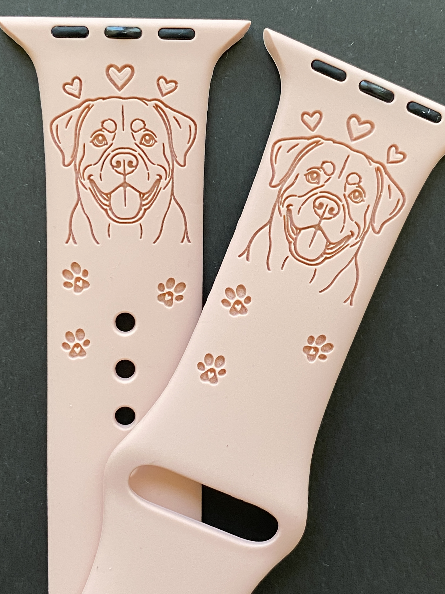Happy Rottweiler Dog Watch Band For Apple Watch