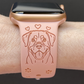 Happy Rottweiler Dog Watch Band For Apple Watch