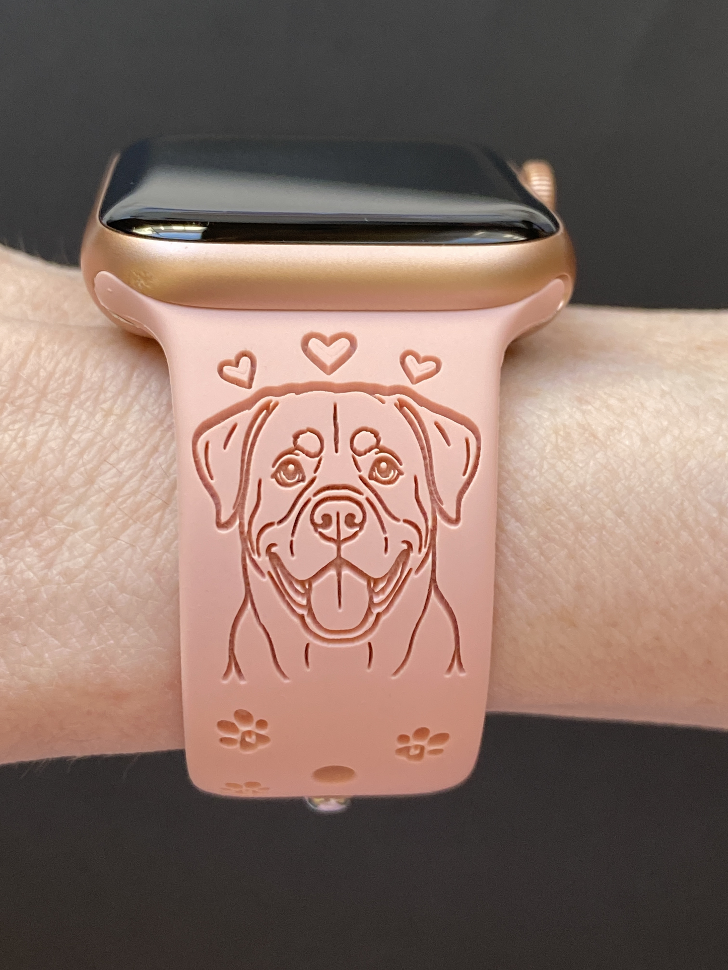 Happy Rottweiler Dog Watch Band For Apple Watch