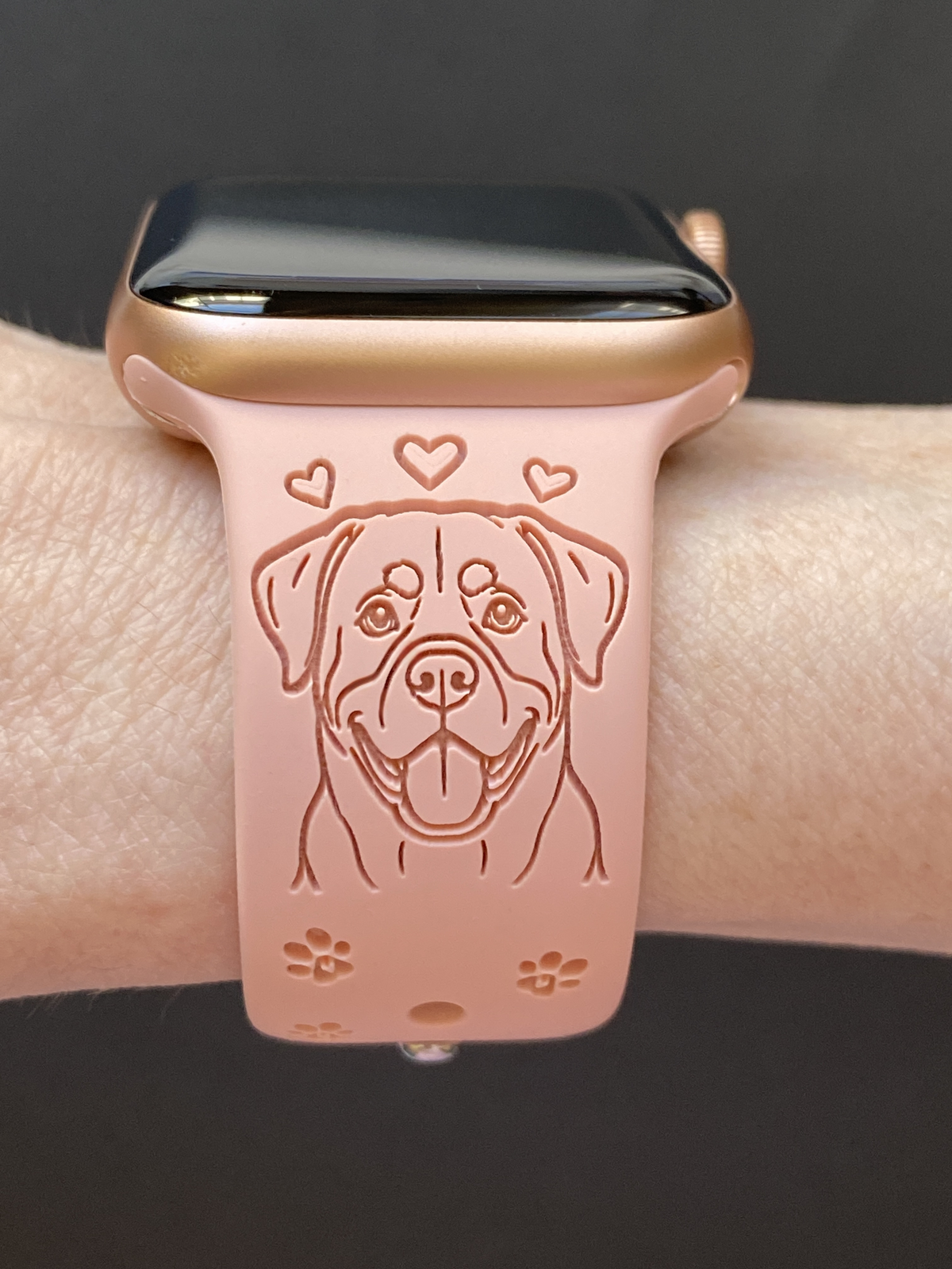 Happy Rottweiler Dog Watch Band For Apple Watch