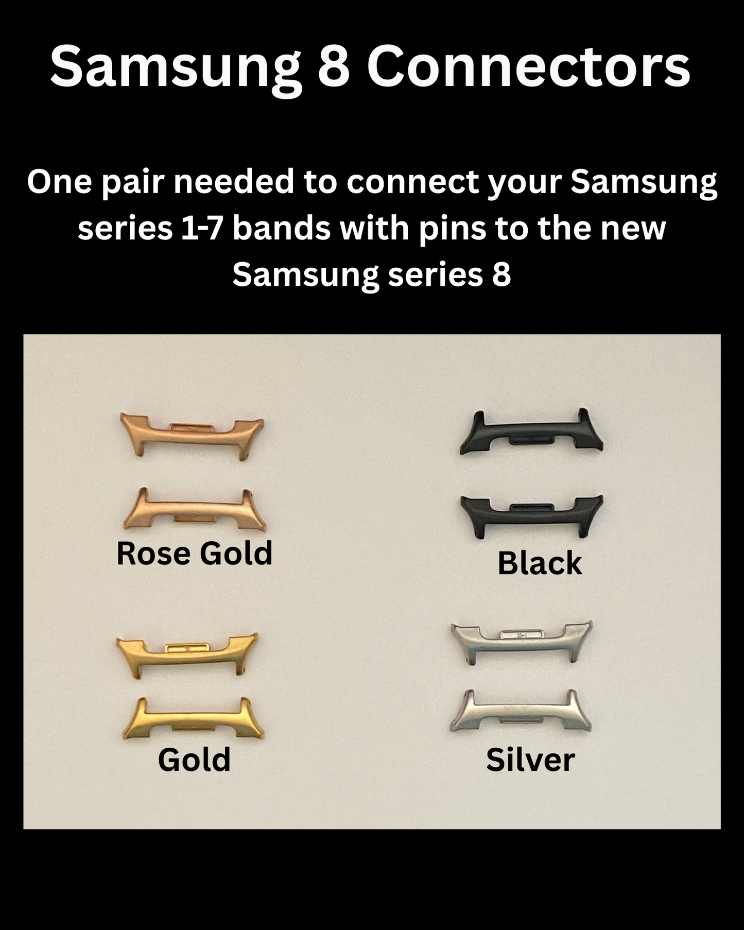 Samsung Series 8 Connectors for 20mm Bands