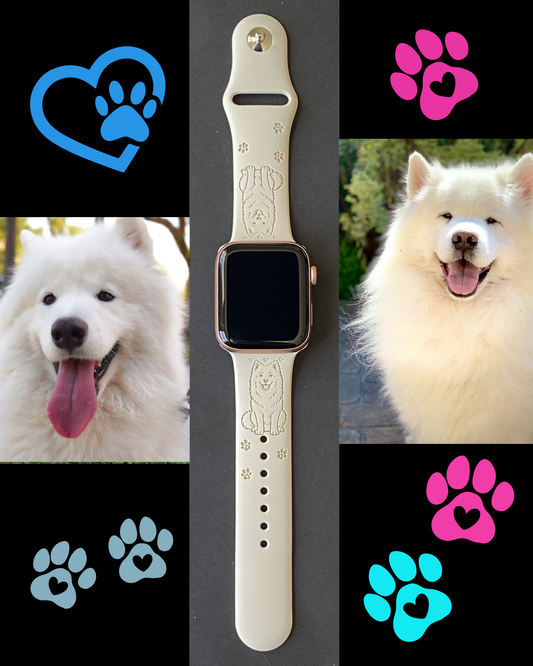 My Pet Samoyed Dog Watch Band For Apple Watch