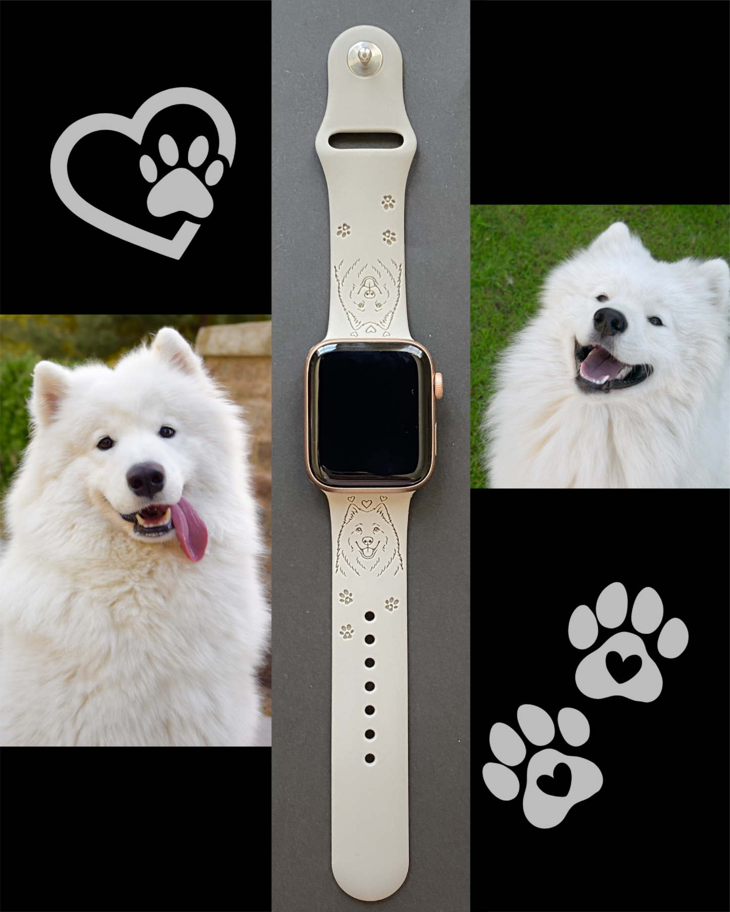 Samoyed Dog Watch Band For Apple Watch
