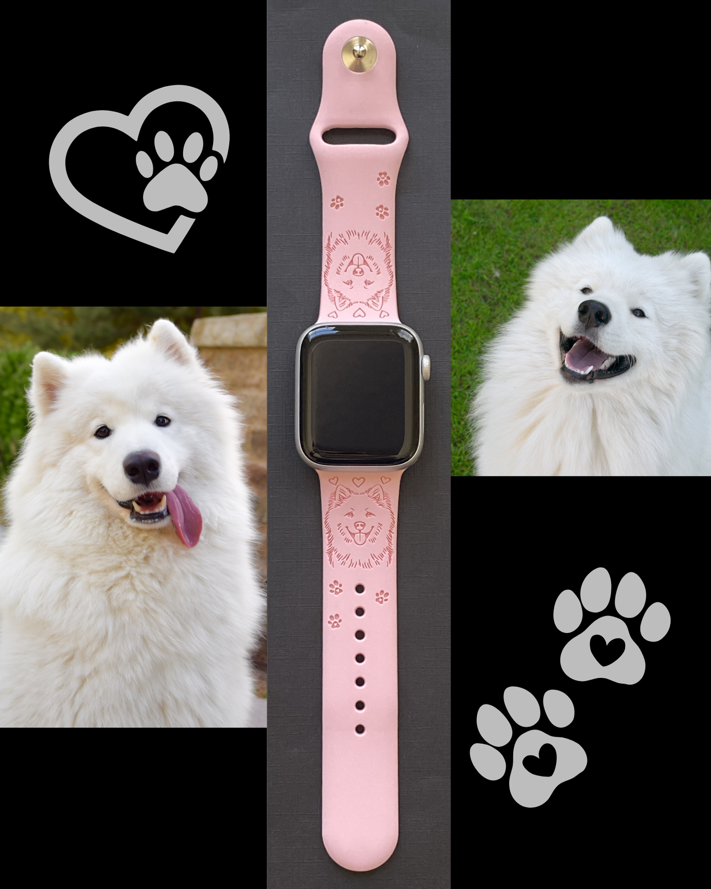 Samoyed Dog Watch Band For Apple Watch