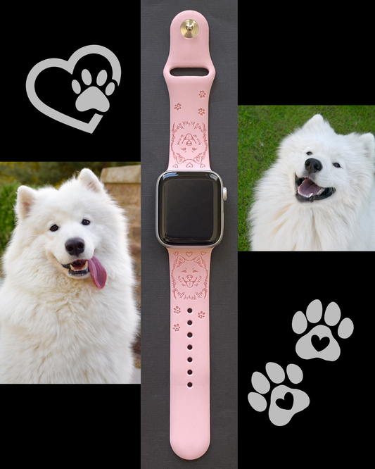 Samoyed Dog Watch Band For Apple Watch