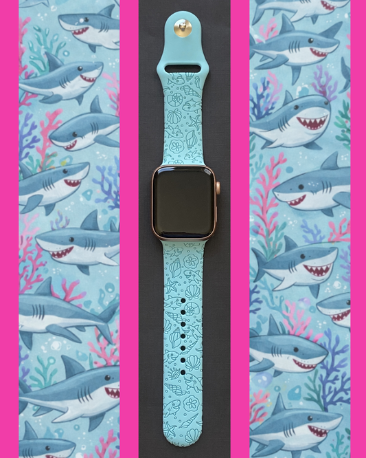 Happy Sharks Watch Band For Apple Watch