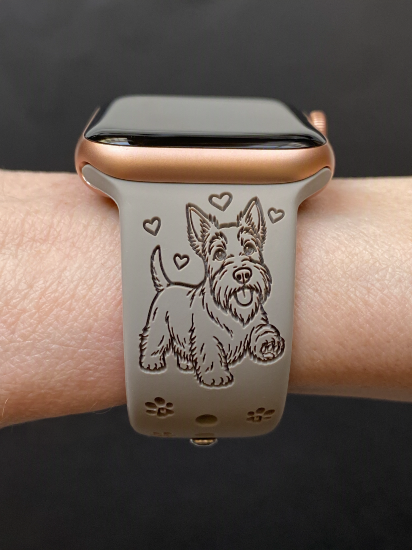 Scottish Terrier Dog Watch Band For Apple Watch