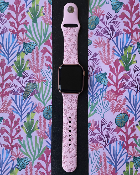 Seashell Floral Apple Watch Band