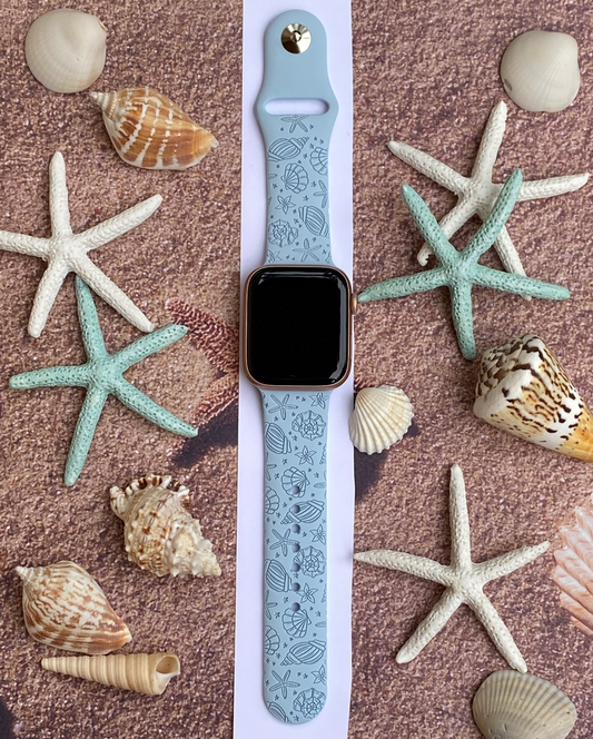 Seashells and Stars Beach Apple Watch Band