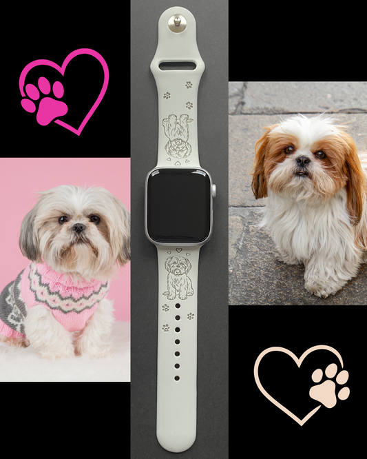 Happy Shih Tzu Dog Watch Band For Apple Watch