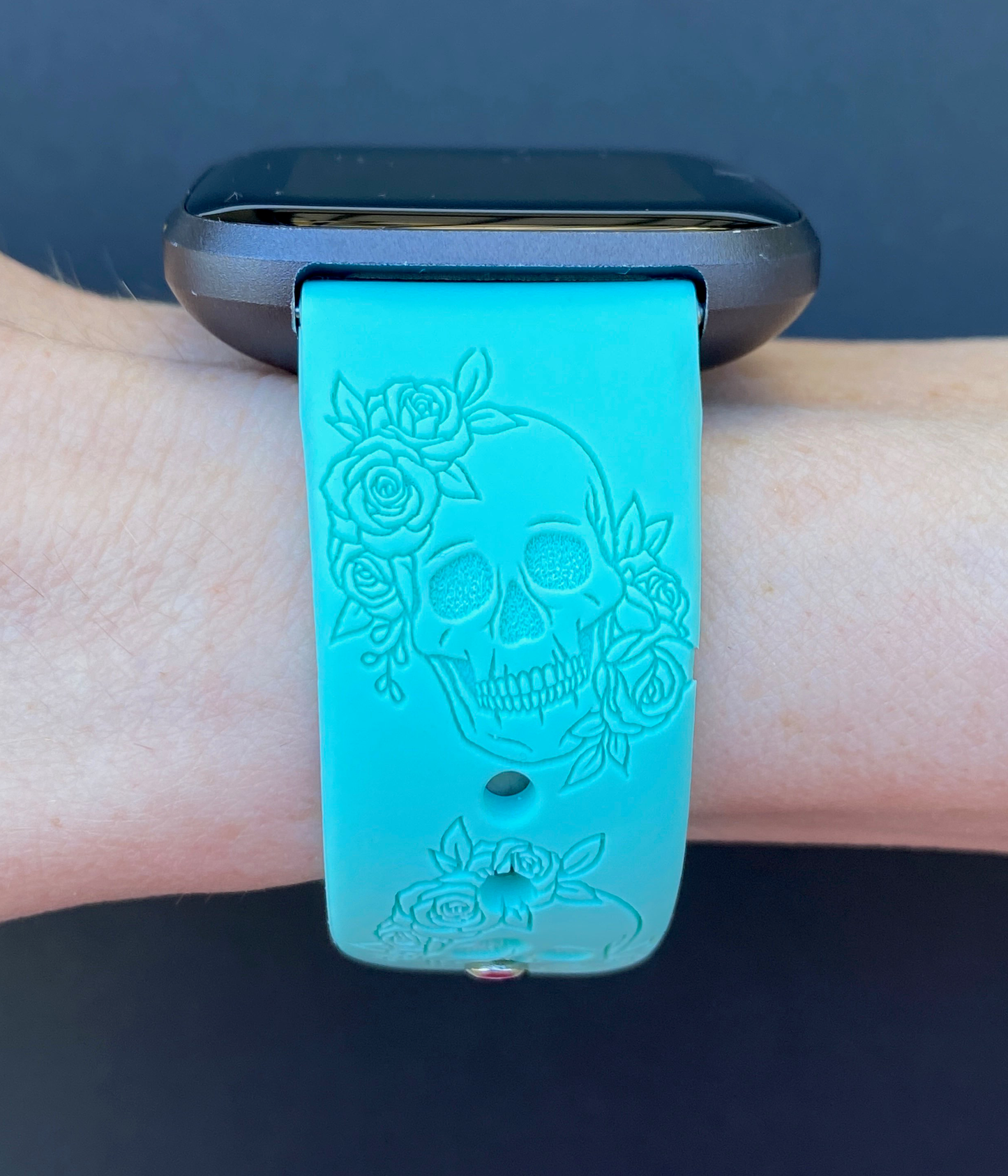 Skull and Roses Fitbit Versa 1/2 Watch Band