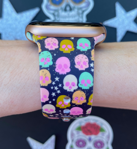 Skulls and Stars Apple Watch Band