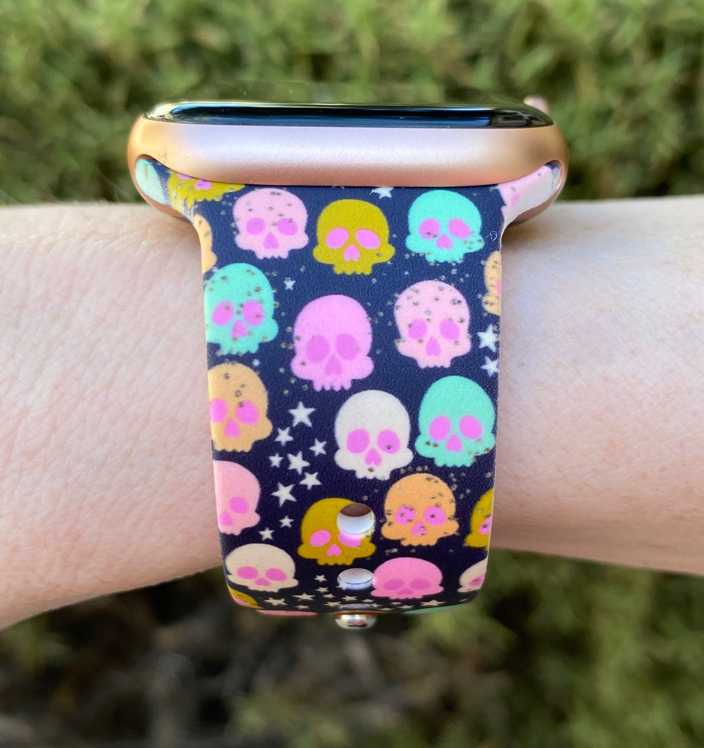 Skulls and Stars Apple Watch Band