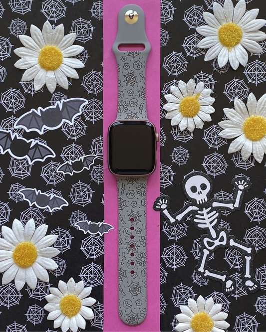 Skulls and Webs Watch Band For Apple Watch