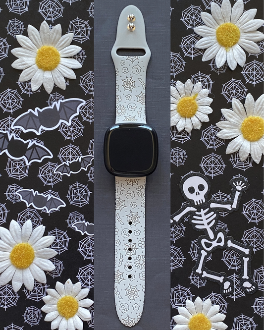 Skull and Webs Fitbit Versa 3/Versa 4/Sense/Sense 2 Watch Band