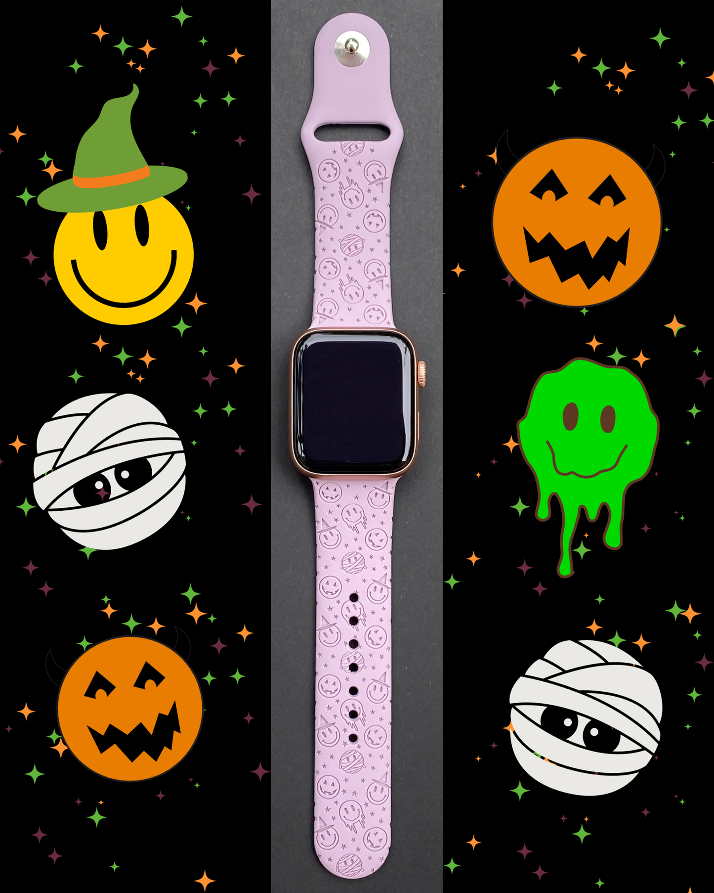 Spooky Smiley Apple Watch Band