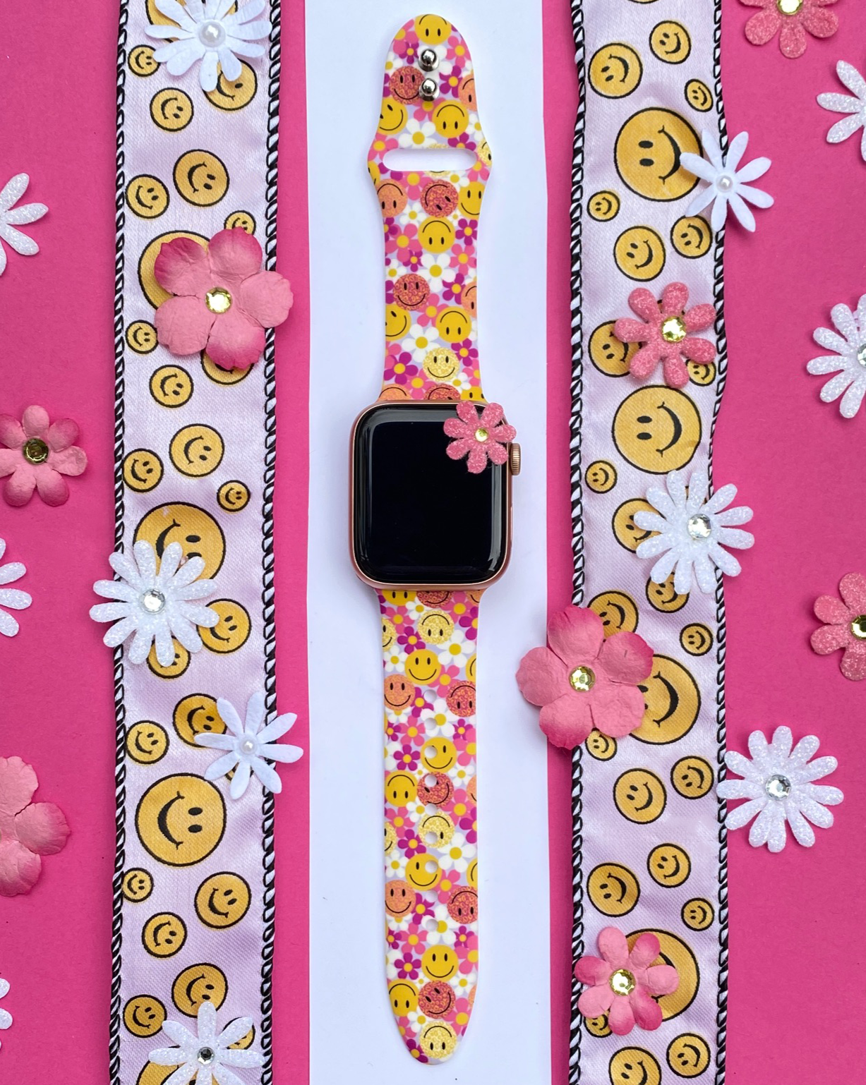 Smiley Floral Apple Watch Band