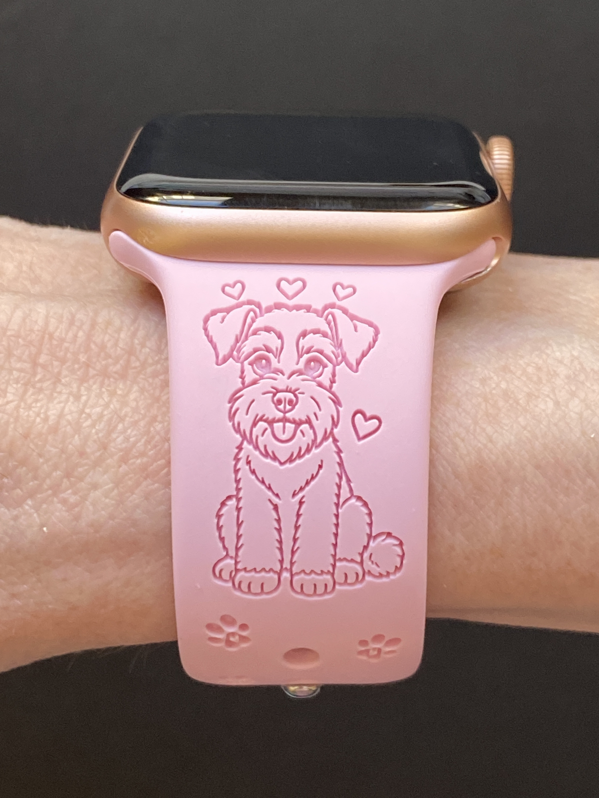 My Best Friend Schnauzer Dog Watch Band For Apple Watch