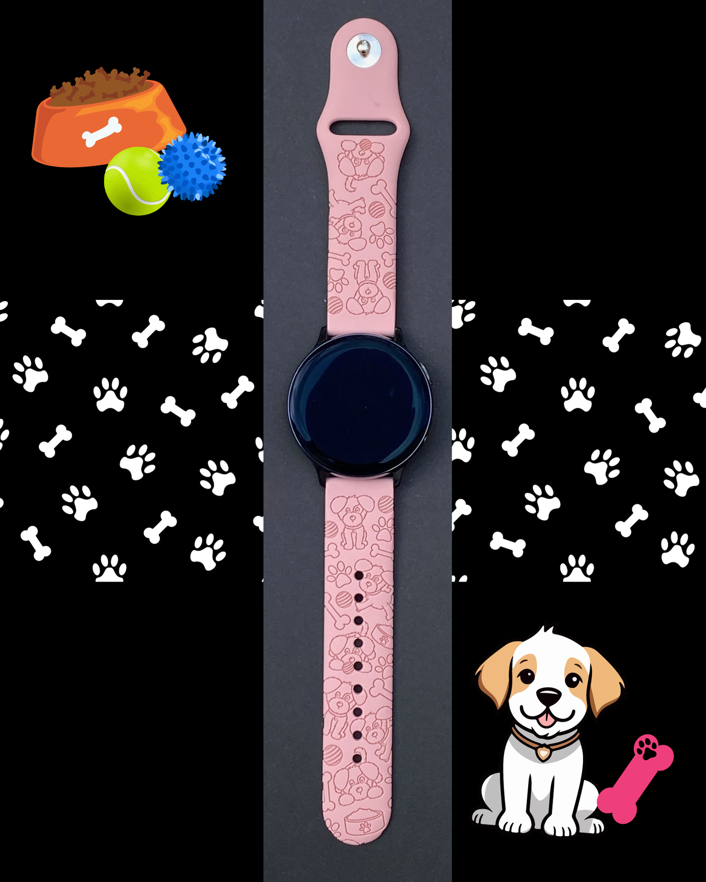 Dog Lover 20mm Samsung Galaxy Watch Band