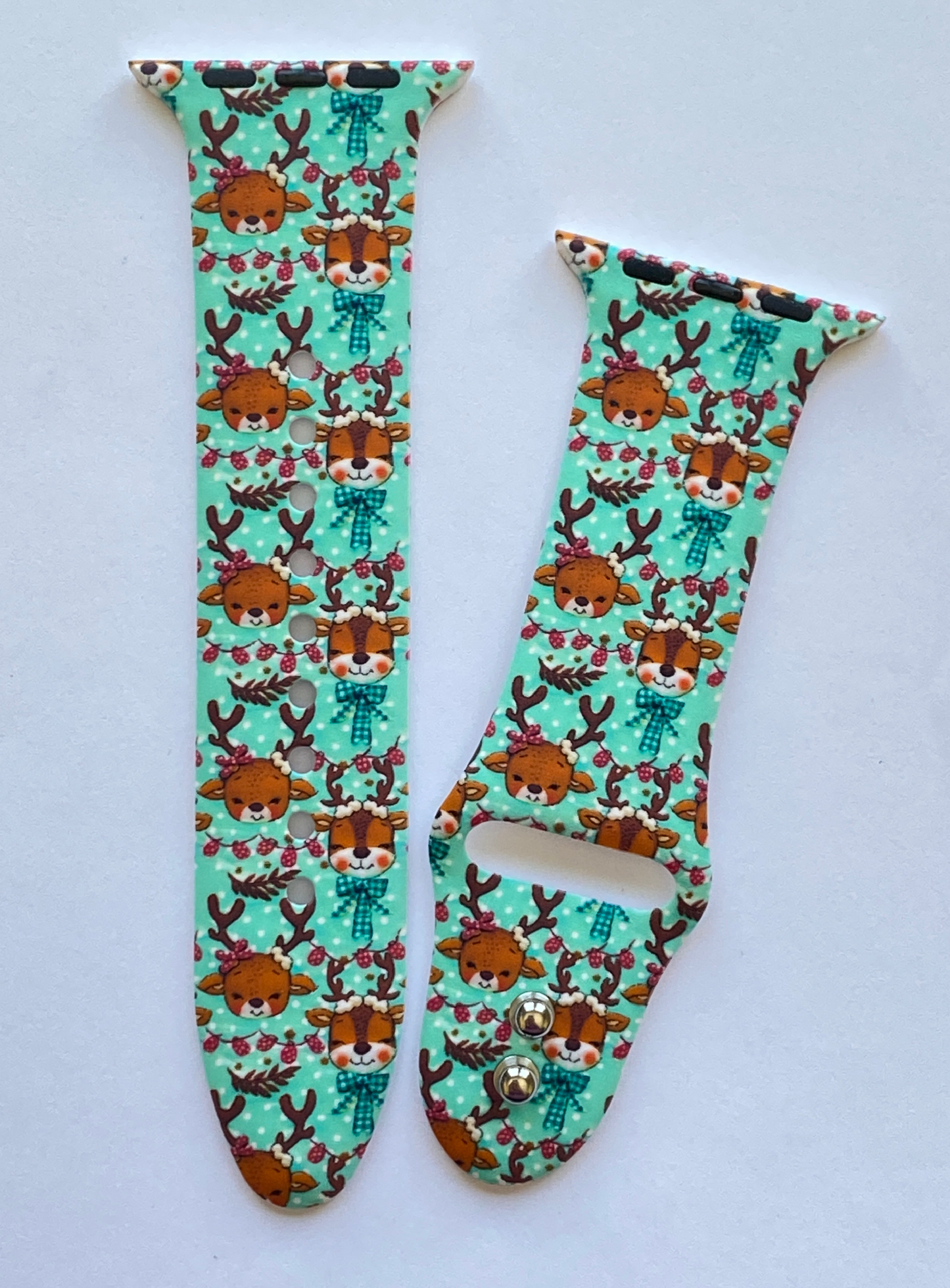Santa's Reindeer Watch Band For Apple Watch