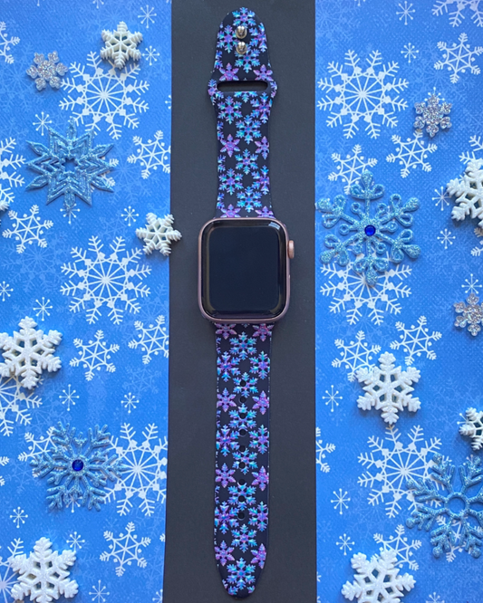 Winter Snowflakes Watch Band For Apple Watch