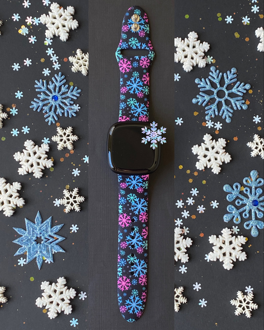 Icy Snowflake Fitbit Versa 1/2 Watch Band