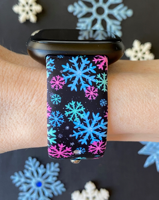 Icy Snowflake Fitbit Versa 1/2 Watch Band