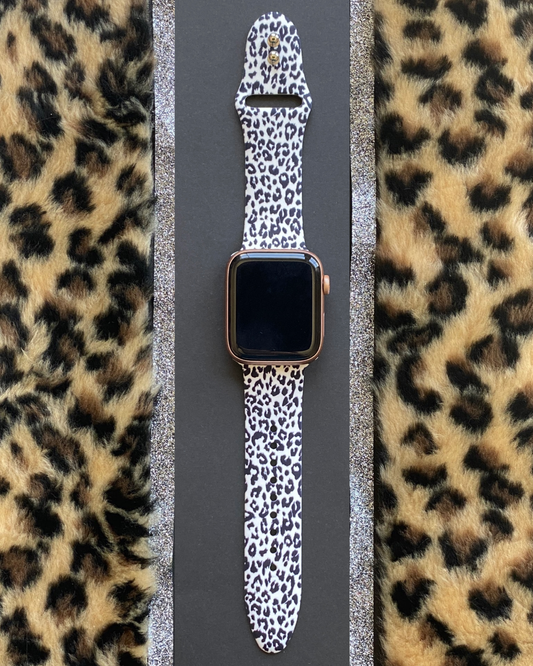 Snow Leopard Watch Band For Apple Watch