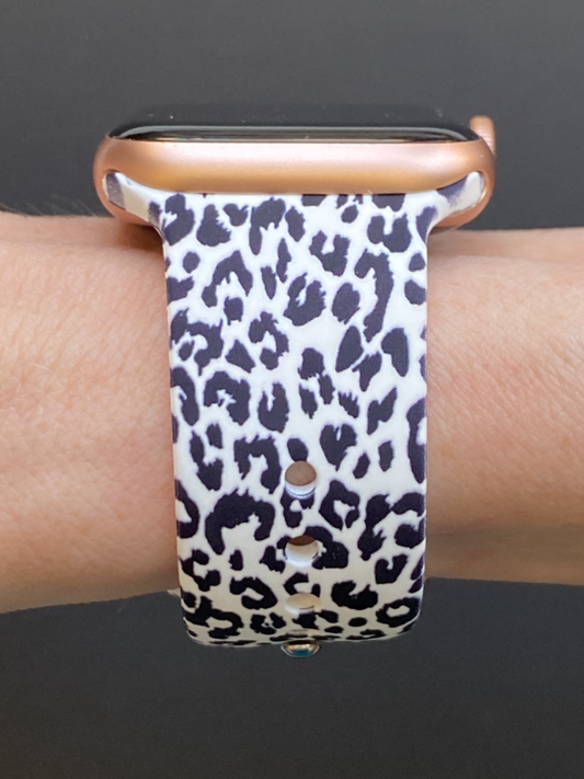 Snow Leopard Watch Band For Apple Watch