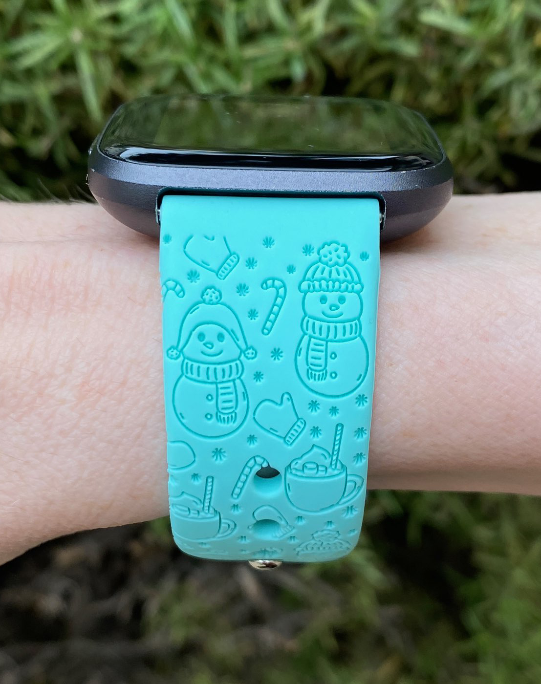 Snowman Candy Cane Fitbit Versa 1/2 Watch Band