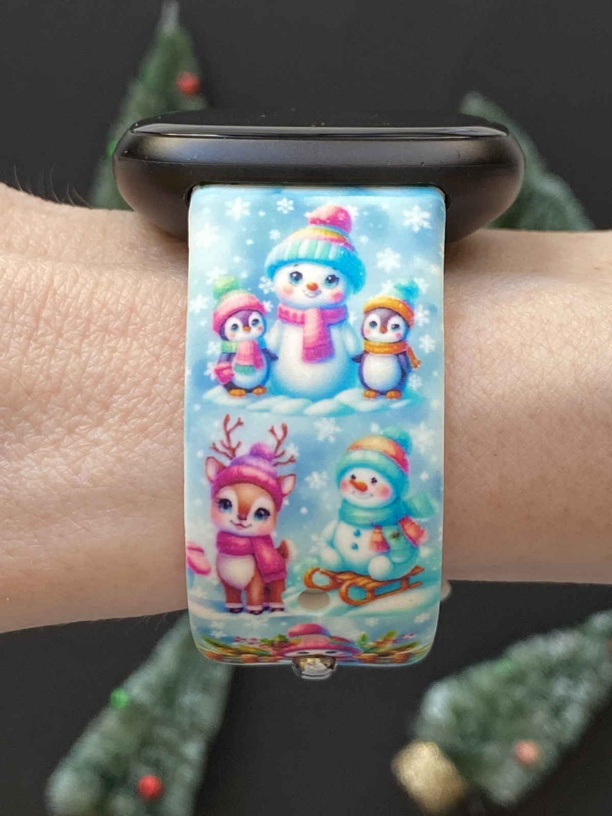 Winter Friends Fitbit Versa 3/Versa 4/Sense/Sense 2 Watch Band