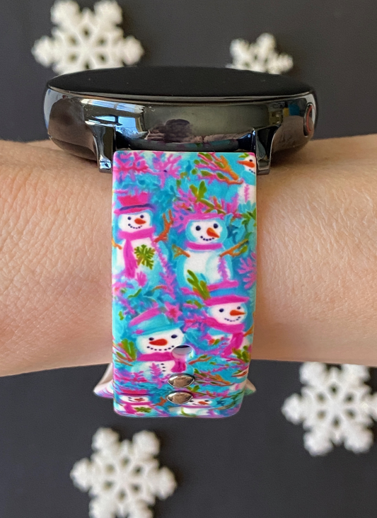 Winter Snowman Samsung Galaxy Watch Band