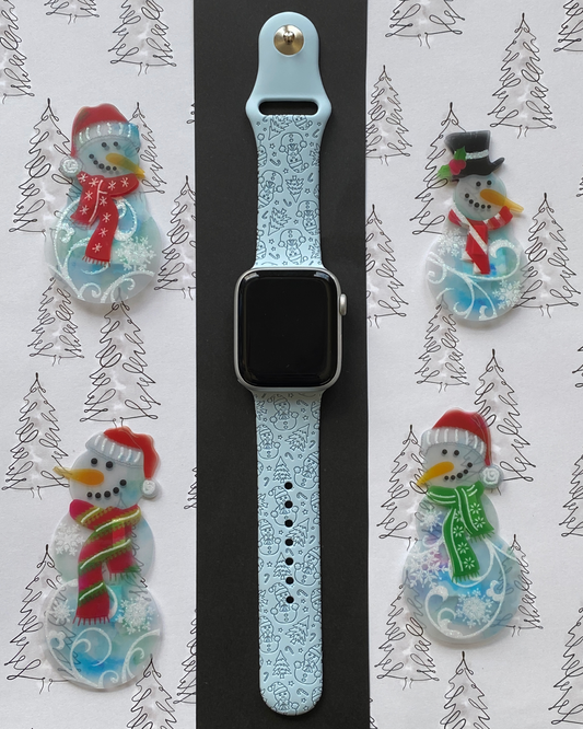 Winter Snowman Watch Band For Apple Watch