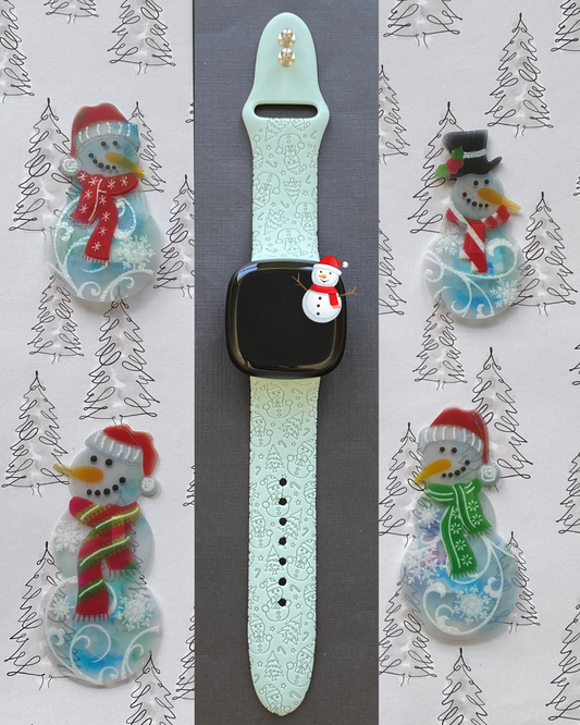 Winter Snowman Fitbit Versa 3/Versa 4/Sense/Sense 2 Watch Band