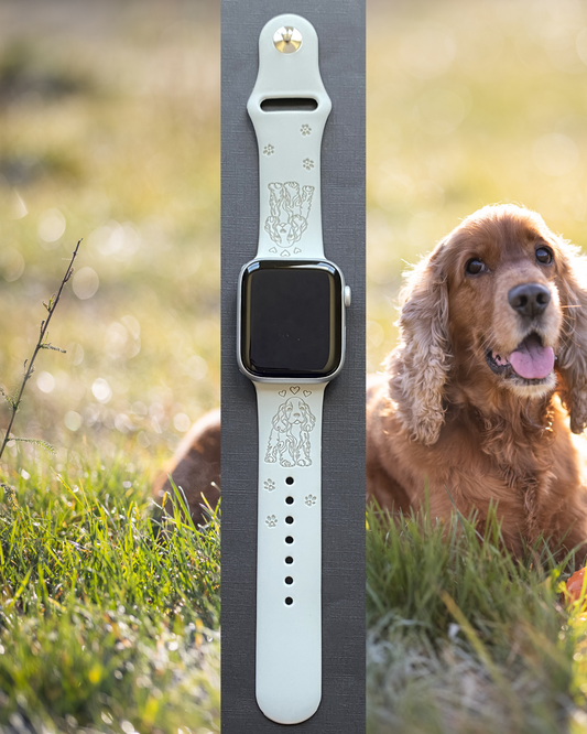English Cocker Spaniel Dog Watch Band For Apple Watch