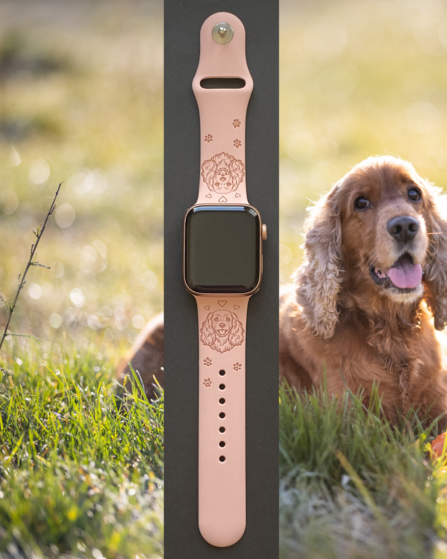 English Cocker Spaniel Dog Watch Band For Apple Watch