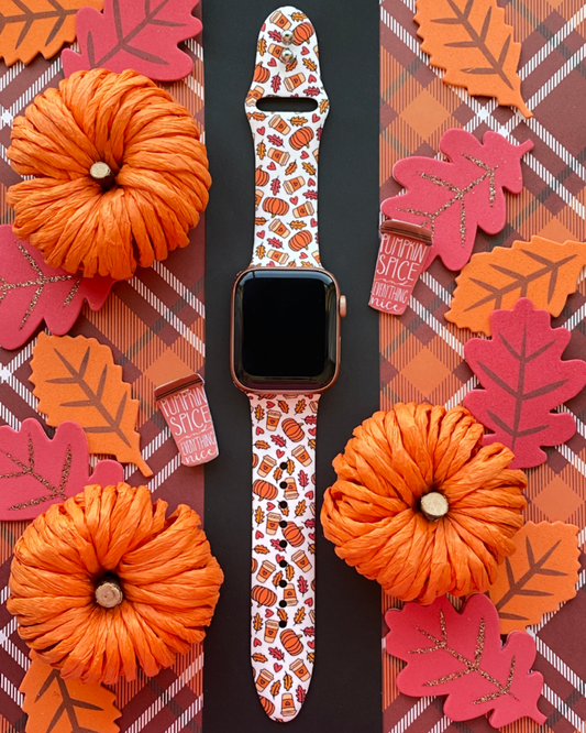 Pumpkin Spice and Everything Nice Watch Band For Apple Watch