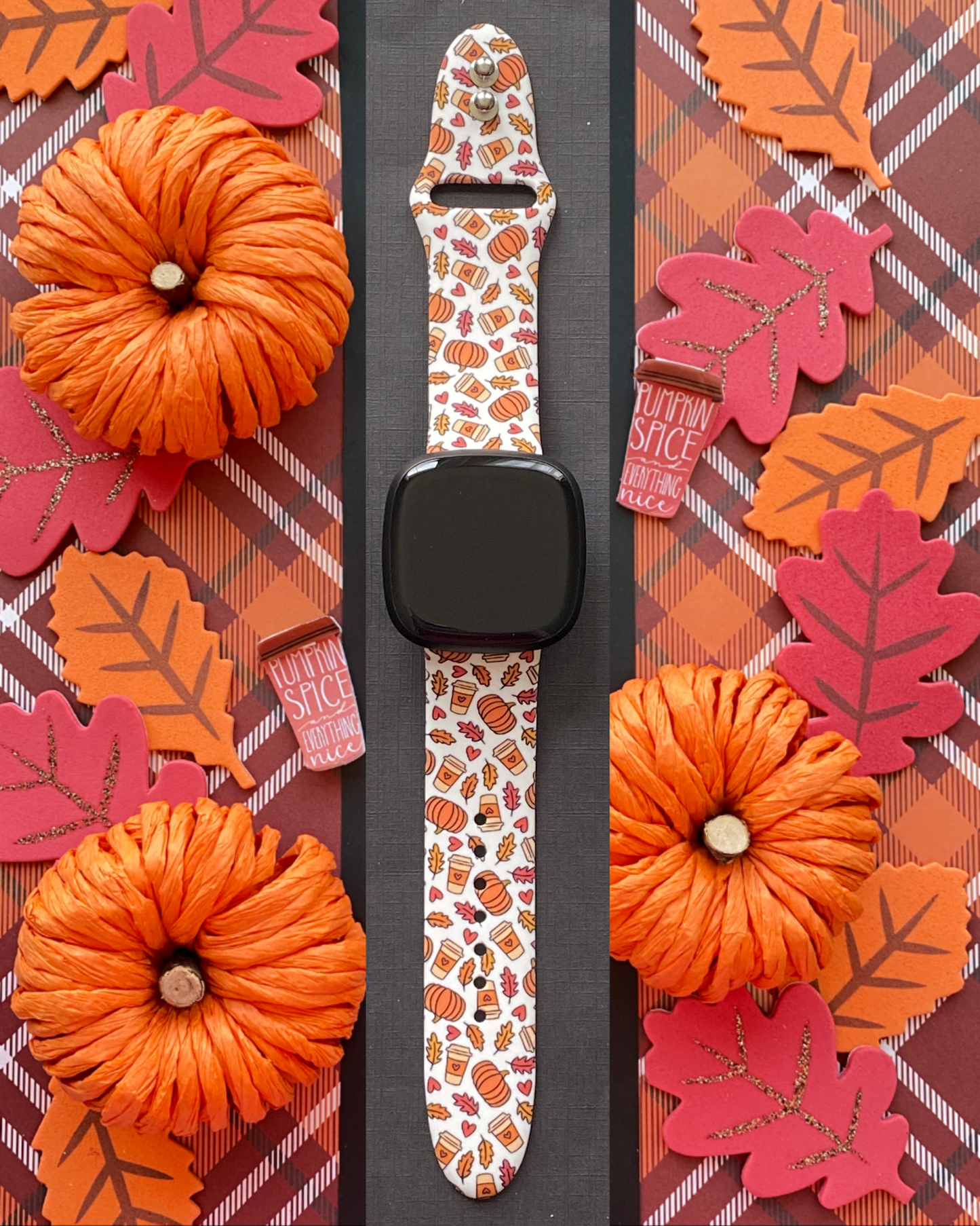 Pumpkin Spice and Everything Nice Fitbit Versa 3/Versa 4/Sense/Sense 2 Watch Band