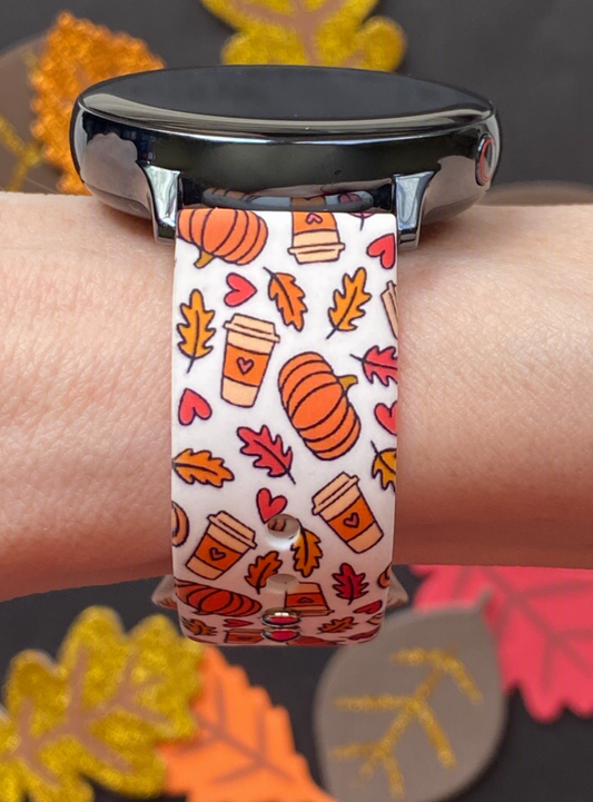 Pumpkin Spice And Everything Nice Samsung Galaxy Watch Band