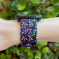 Black Splatter Fitbit Versa 1/2 Watch Band