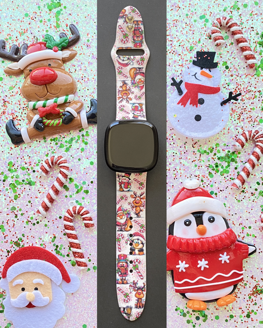 Christmas Friends Fitbit Versa 3/Versa 4/Sense/Sense 2 Watch Band