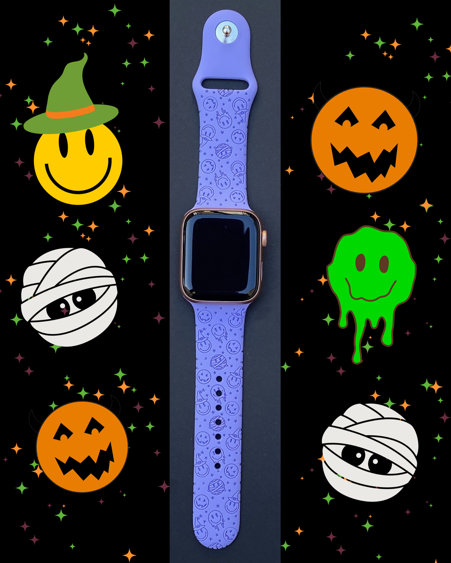 Spooky Smiley Apple Watch Band