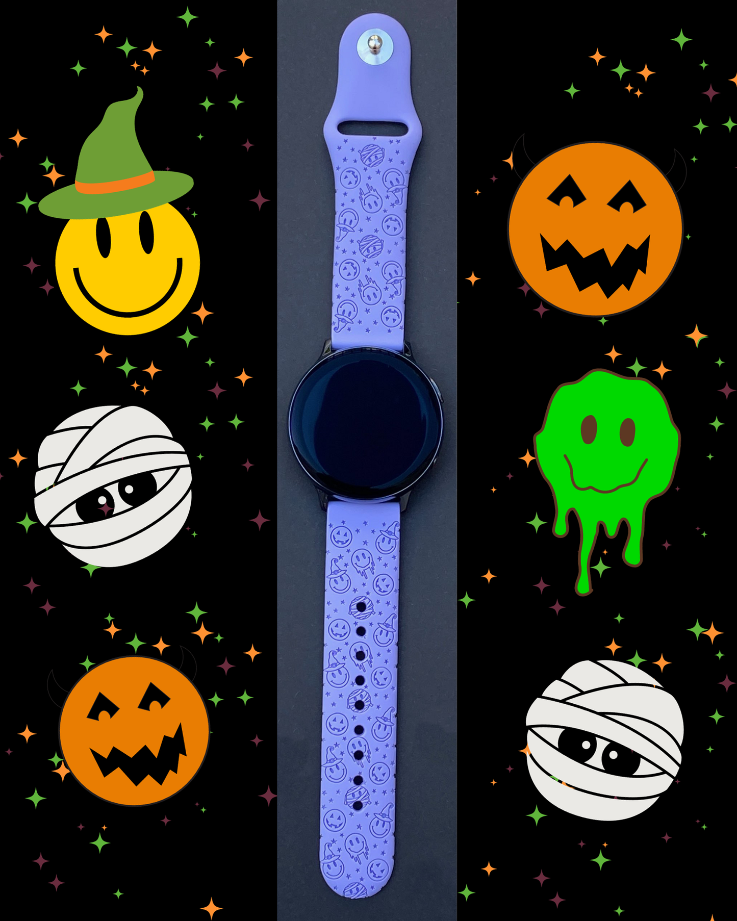 Spooky Smiley 20mm Samsung Galaxy Watch Band