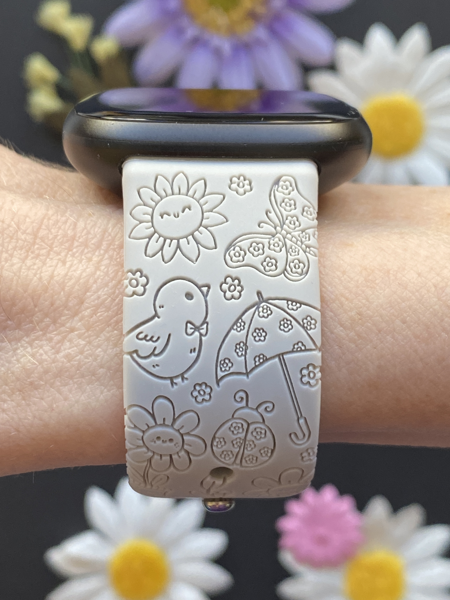 Happy Spring Day Fitbit Versa 3/Versa 4/Sense/Sense 2 Watch Band